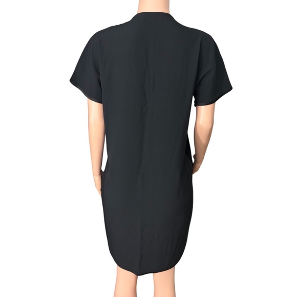 GEORGES RECH PARIS Women’s Black Zip-Front Dress - Picture 3 of 14